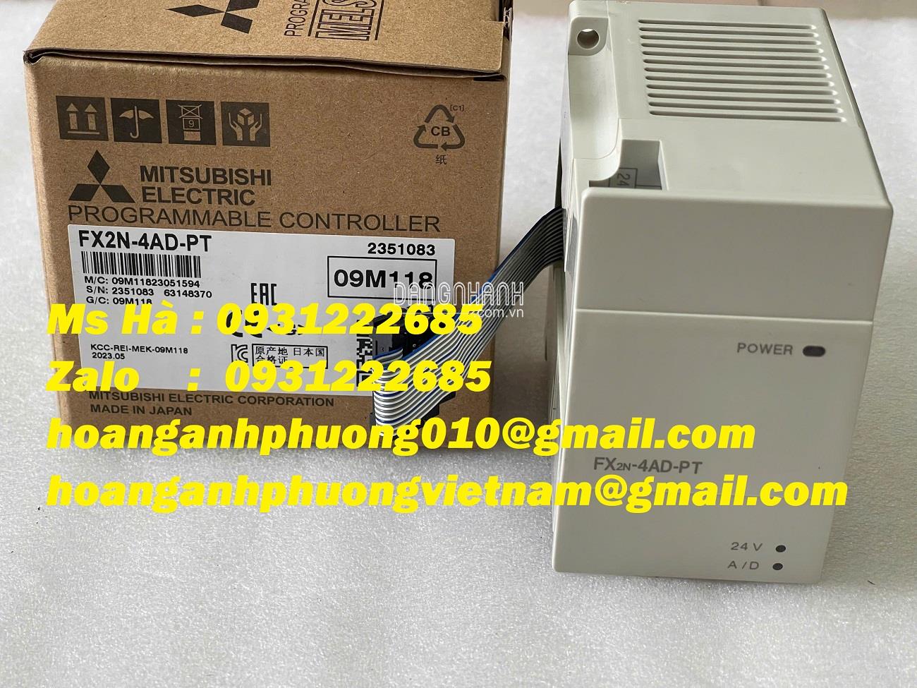 Module đọc nhiệt độ cho PLC FX series FX2N-4AD-PT mitsubishi 