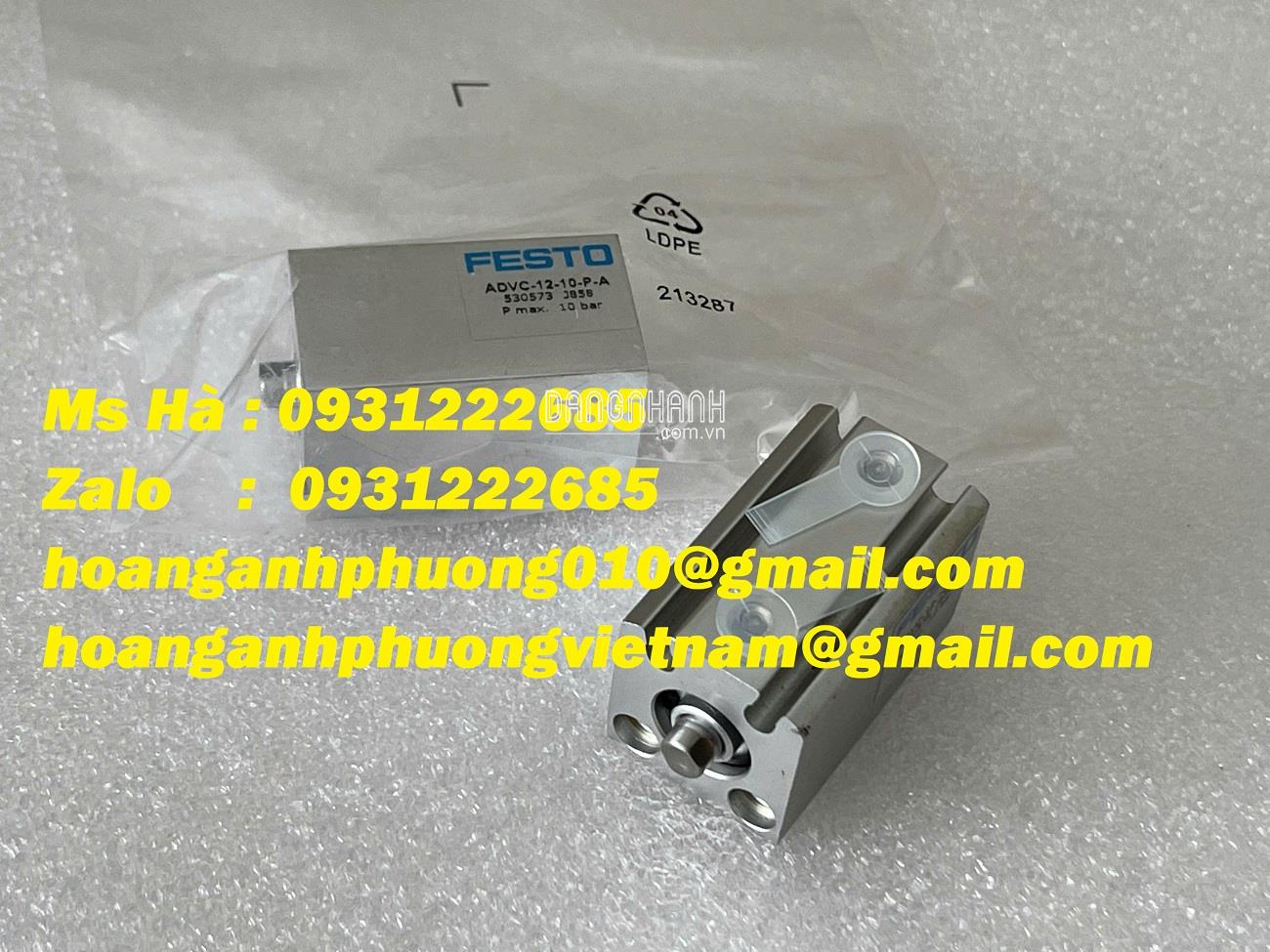 Hiệu suất cao - xi lanh tác động kép Festo ADVC-12-10-P-A 