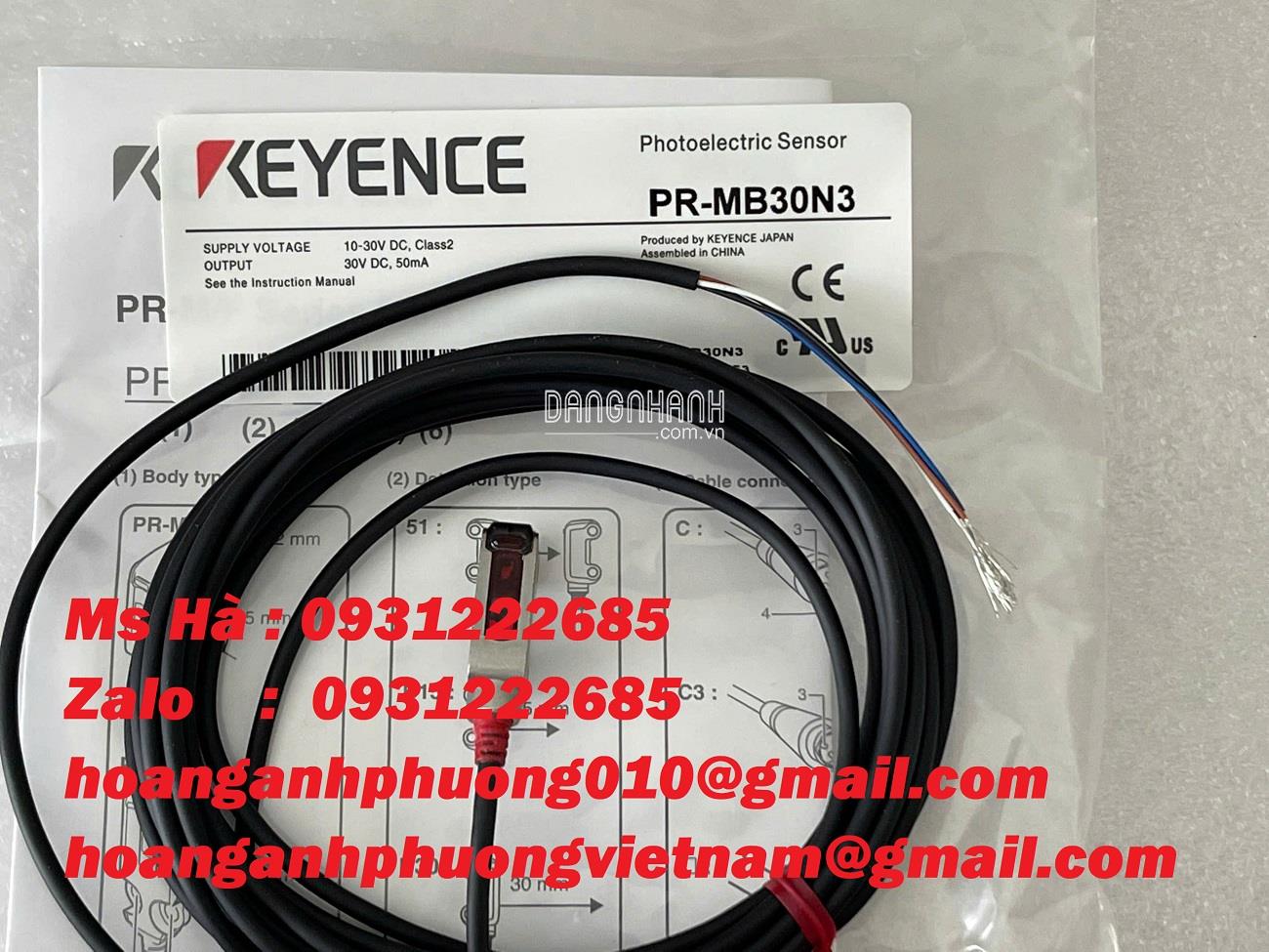 Cảm biến quang loại bỏ nền hiệu quả PR-MB30N3 keyence 