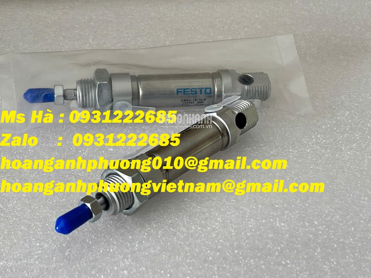 Xi lanh tròn nhỏ gọn Festo DSNU-16-10-P giao nhanh chóng