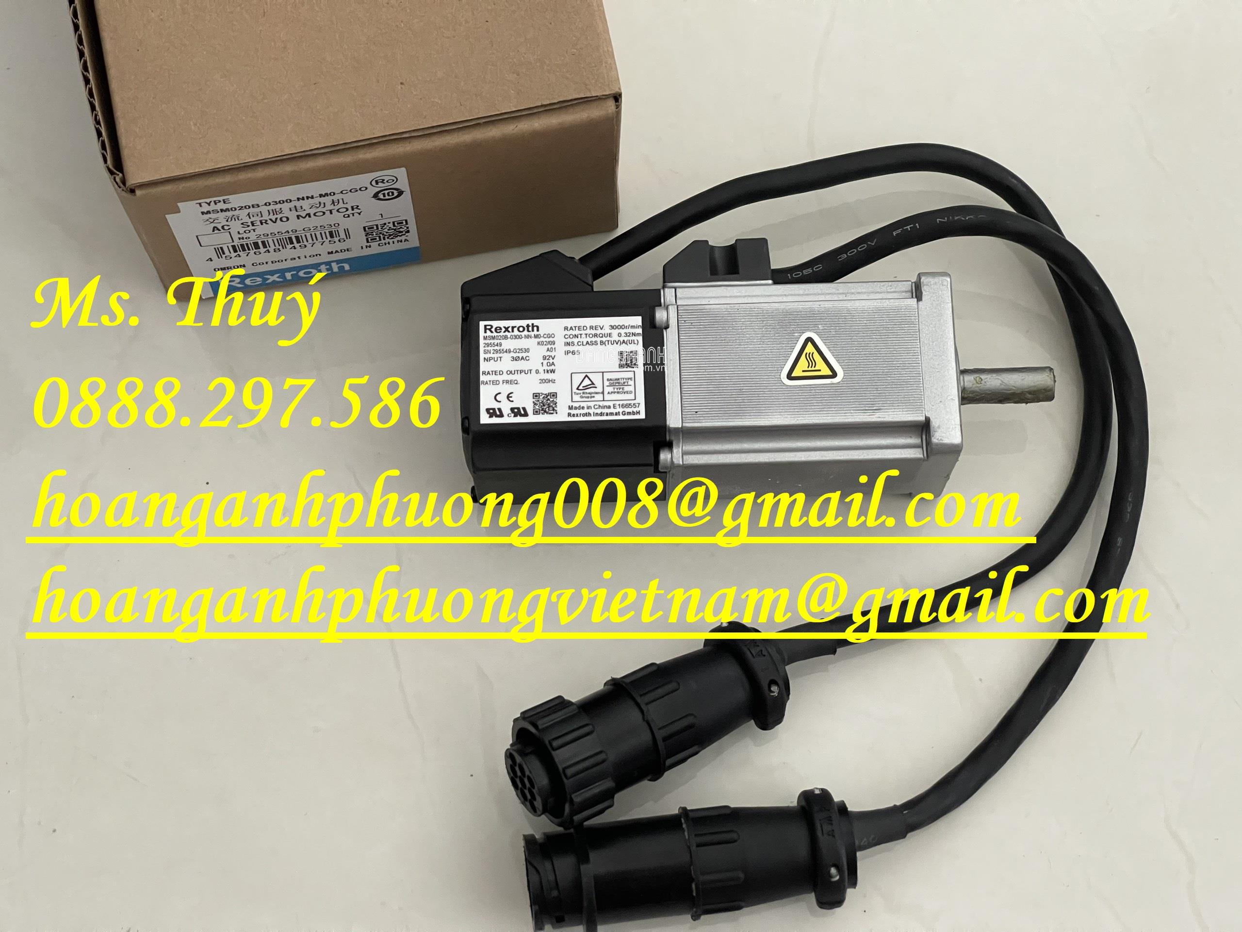  Động cơ servo MSM020B-0300-NN-M0-CG0 - Rexroth chính hãng