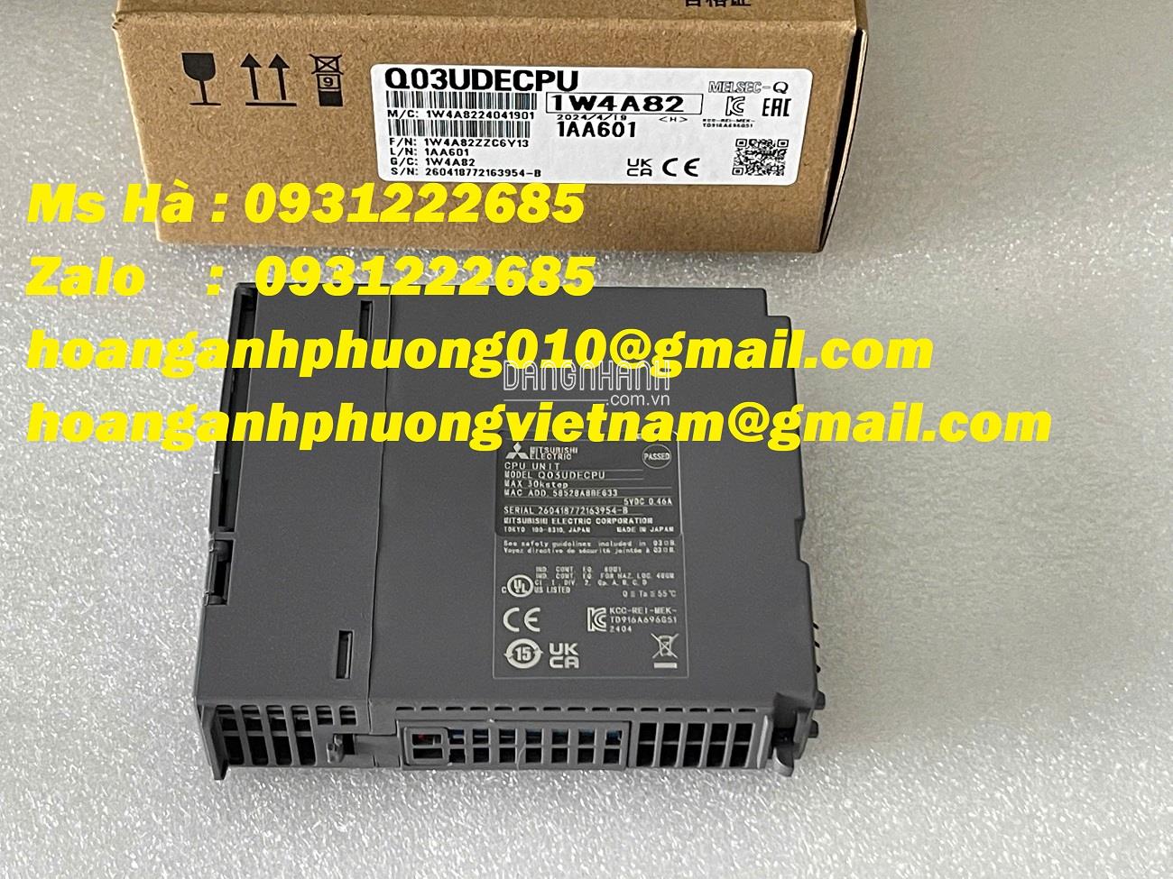 Bộ lập trình Q03UDECPU mitsubishi, CPU, I/O, Mạng, Nguồn
