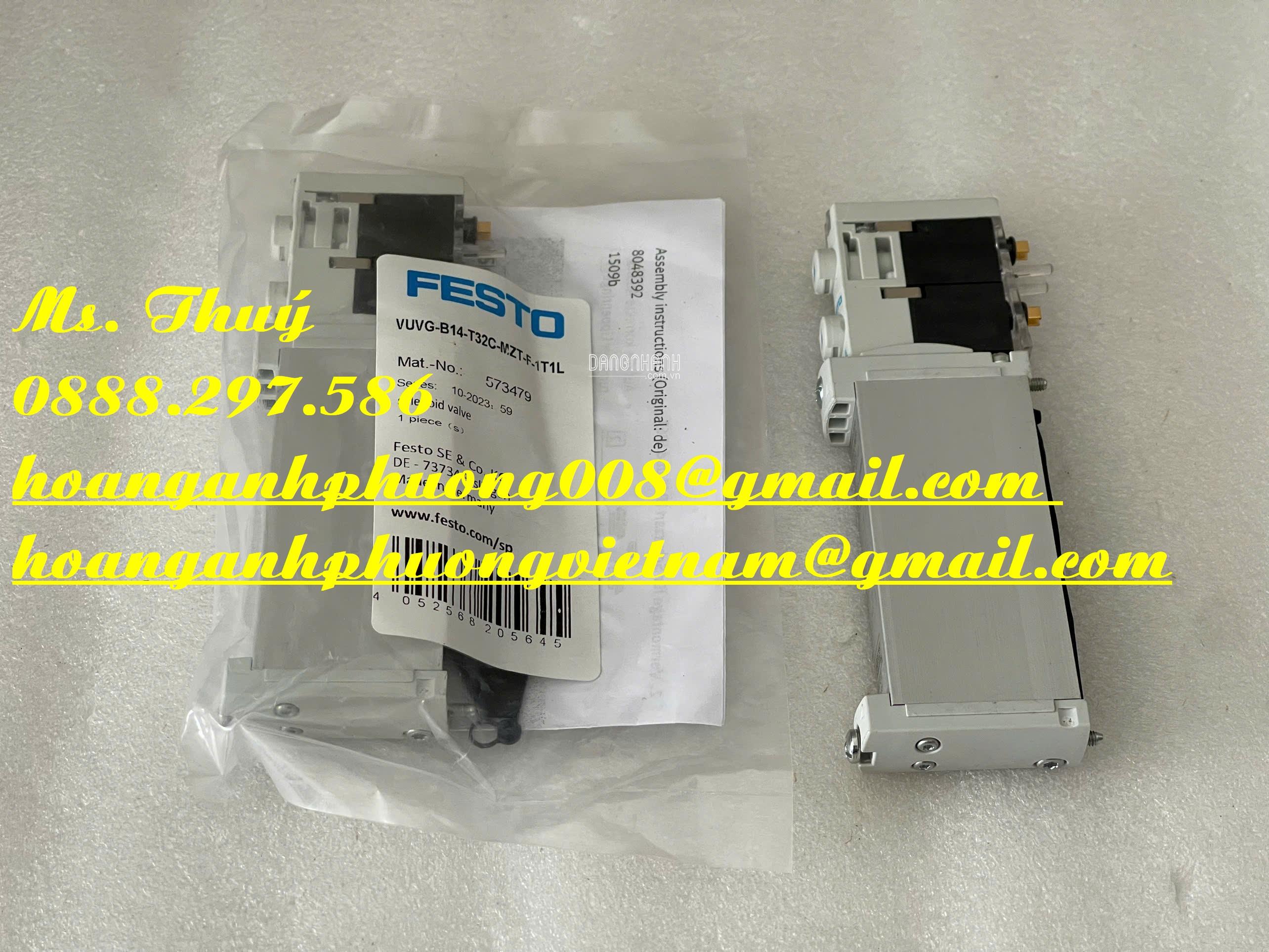 Van điện từ Festo VUVG-B14-T32C-MZT-F-1LT1 - Hàng mới 100%