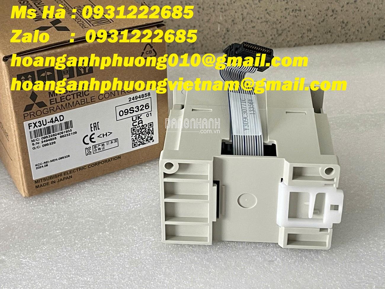 Ngõ vào analog | Mitsubishi FX3U-4AD | mô đun chất lượng cao