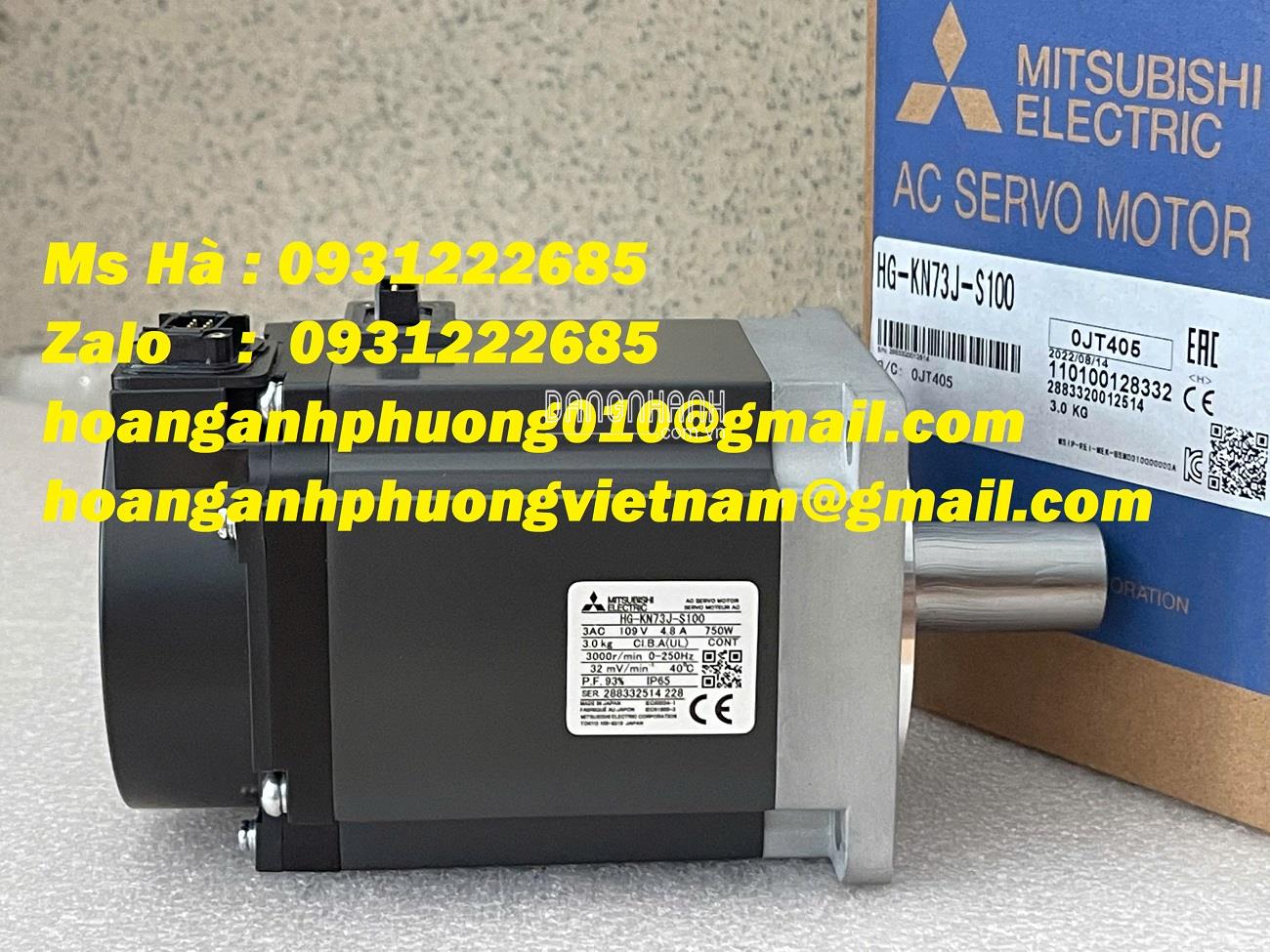 Giao nhanh - Servo motor 750W HG-KN73J-S100 Mitsubishi 
