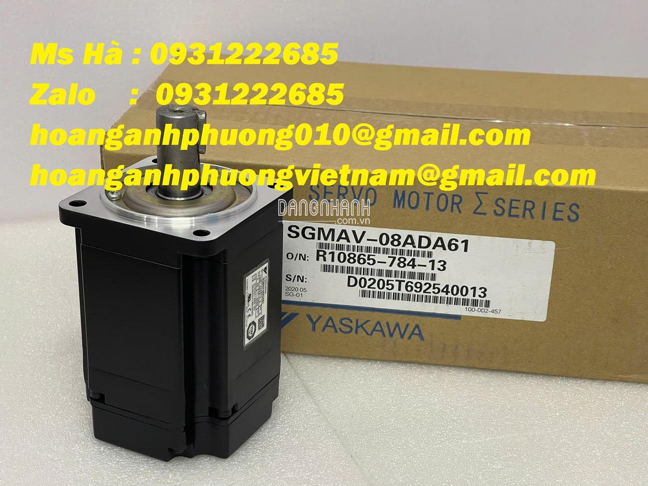 Yaskawa SGMAV-08ADA61 servo motor trục then 750W