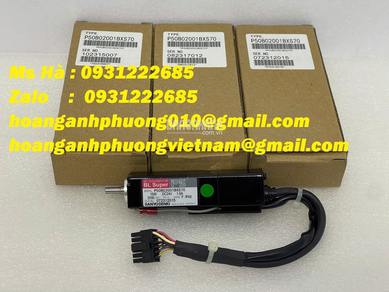 Động cơ Sanyo denki P50B02001BXS70 nhỏ gọn, tiện lợi 
