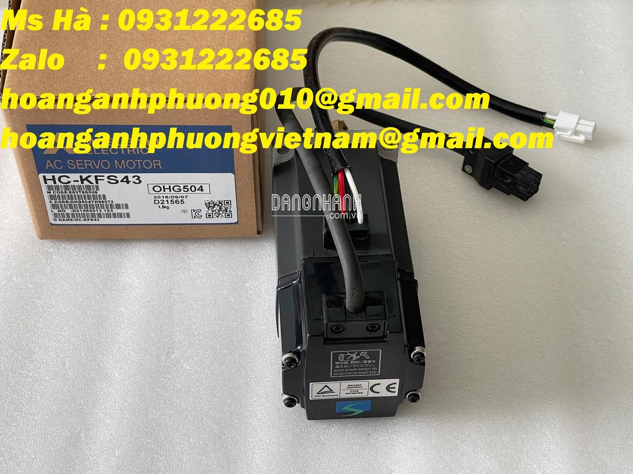Motor mitsubishi HC-KFS43 độ chính xác cao - tối ưu hóa 