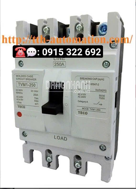 Aptomat Khối(MCCB) TECO 3P TVM1-250