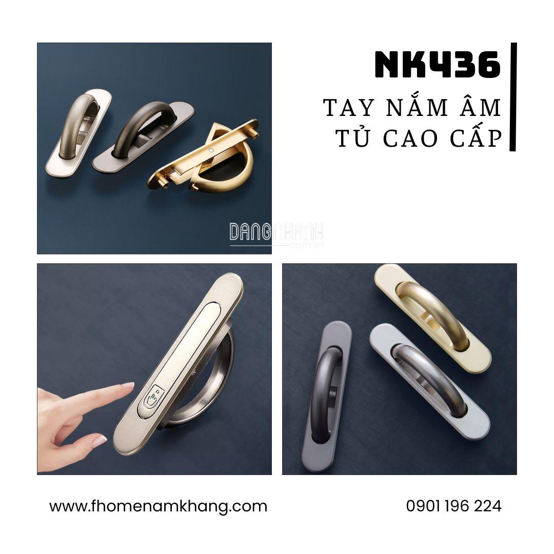 Tay nắm âm tủ cao cấp NK436 | Zalo 0901 196 224