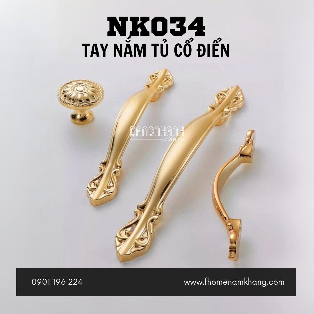 Tay nắm tủ cổ điển NK034 | Zalo 0901 196 224