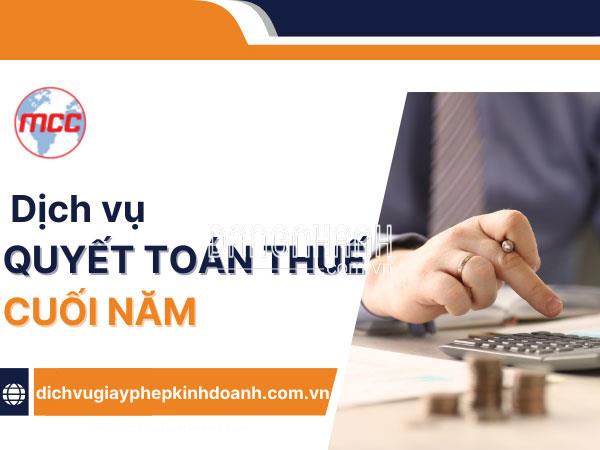 Dịch vụ quyết toán thuế cuối năm 