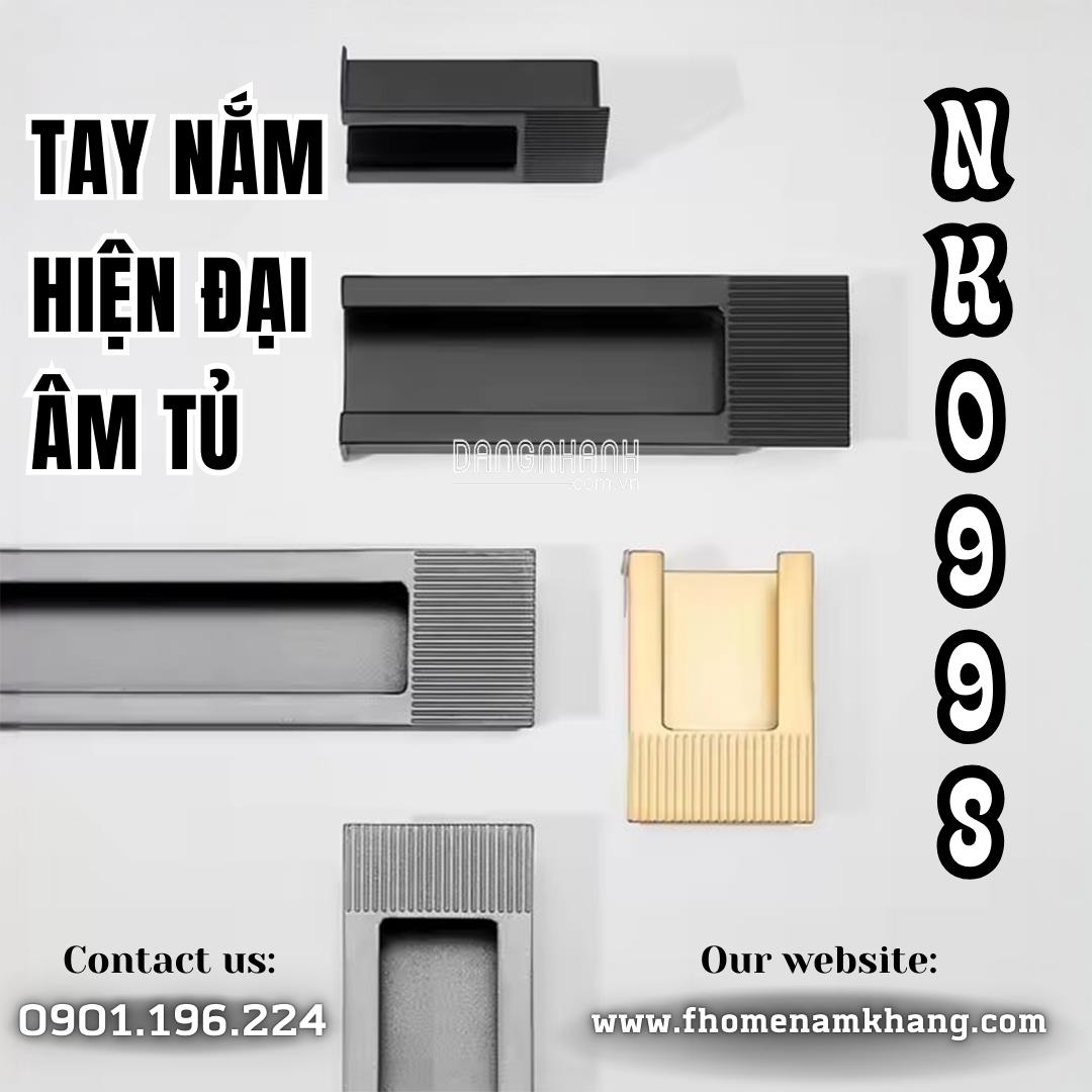 Tay nắm tủ hiện đại NK099S | Zalo 0901 196 224