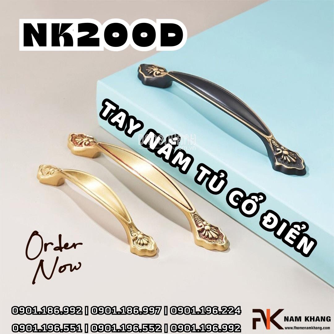 Tay nắm tủ cổ điển NK200D | Zalo 0901 196 224