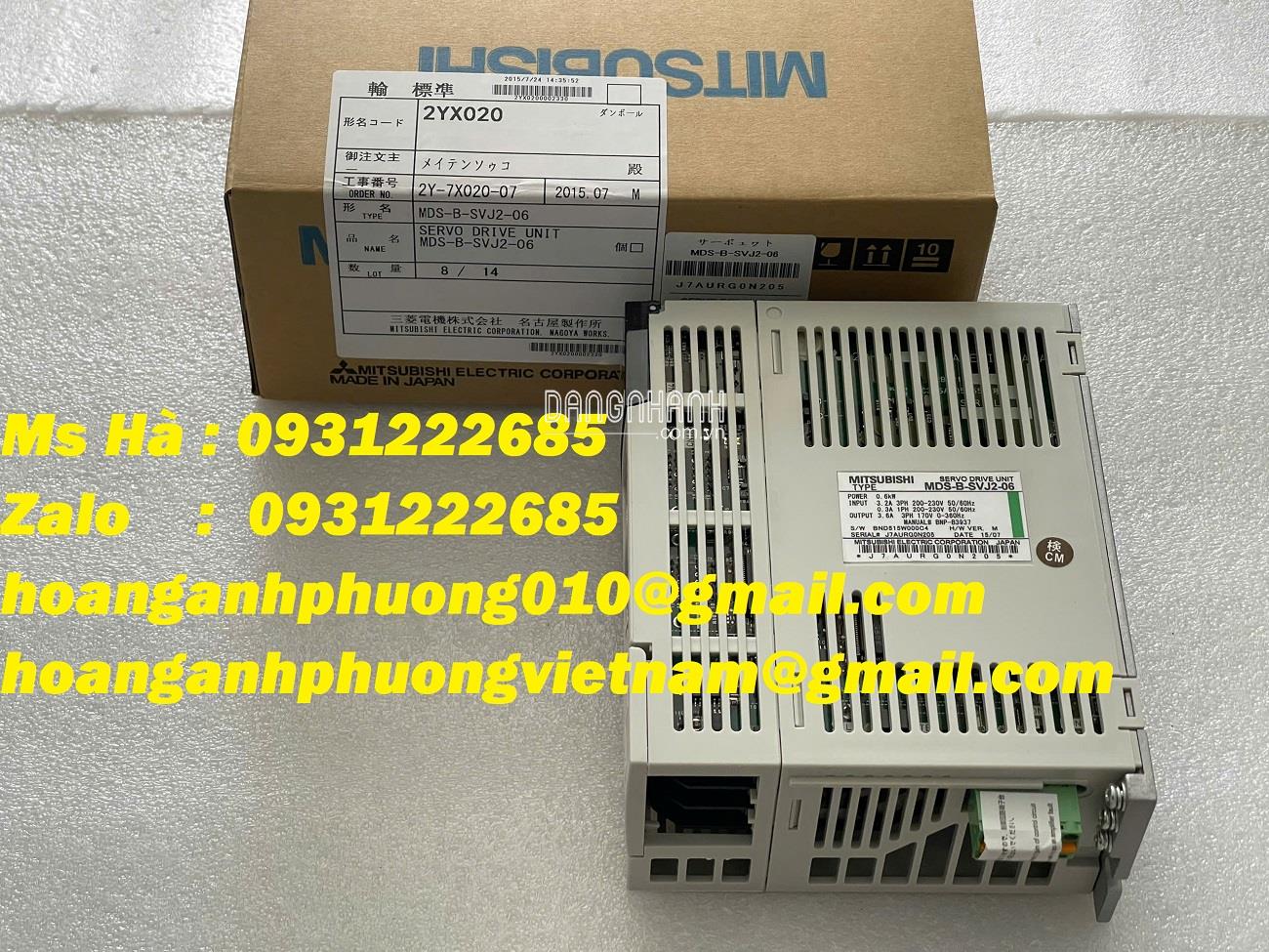 Bộ điều khiển servo 600W nhỏ gọn MDS-B-SVJ2-06 mitsubishi 