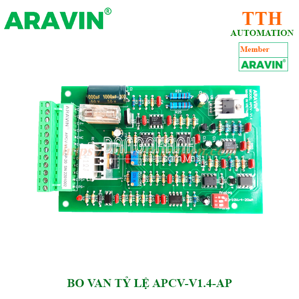 Bo mạch điều khiển van tỷ lệ APCV-V1.4-AP do ARAVIN sản xuất