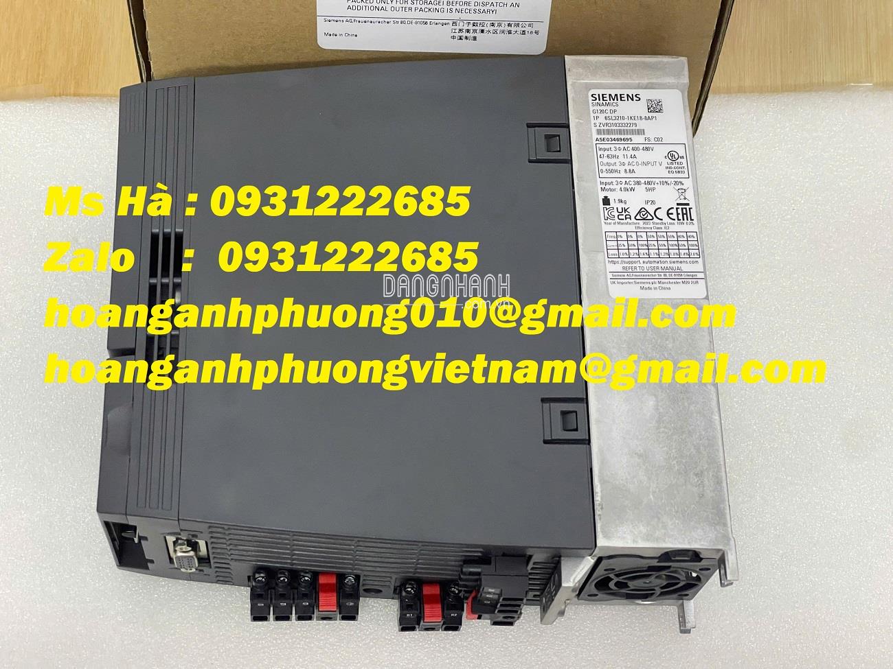 Biến tần 4kW Siemens 6SL3210-1KE18-8AP1 giá tốt - hàng chất lượng 