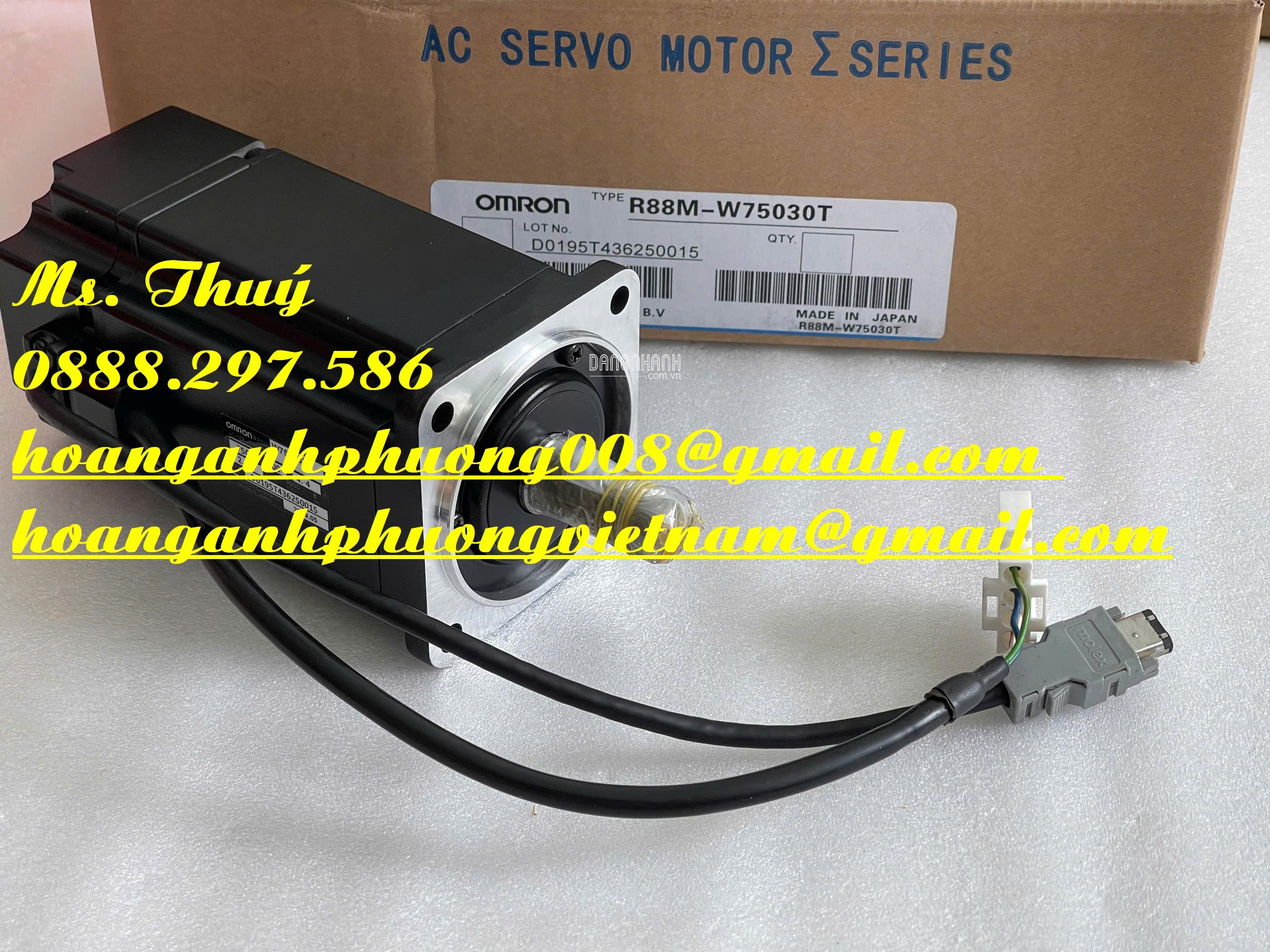 New motor Omron R88M-W75030T - Giá ưu đãi toàn quốc