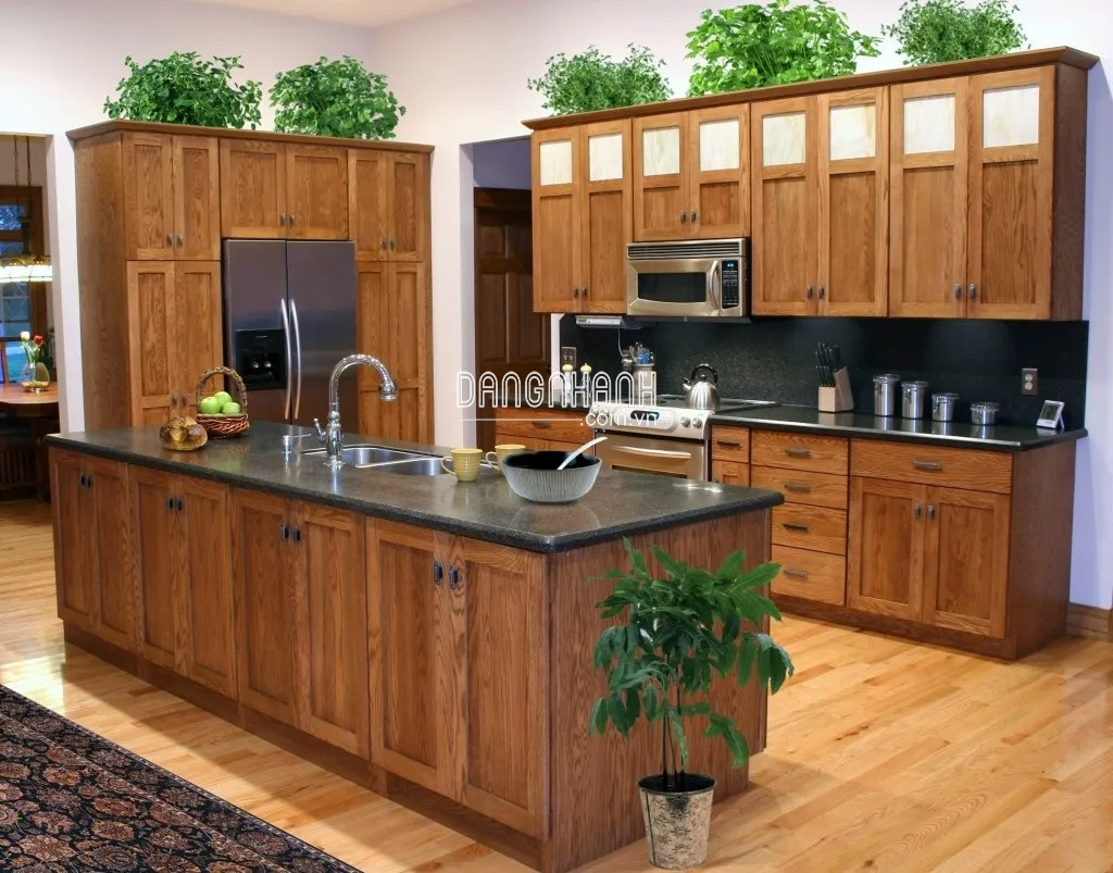 Tổng Hợp Những Mẫu Tủ Bếp Gỗ Tự Nhiên Đẹp, Được Lựa Chọn Nhiều