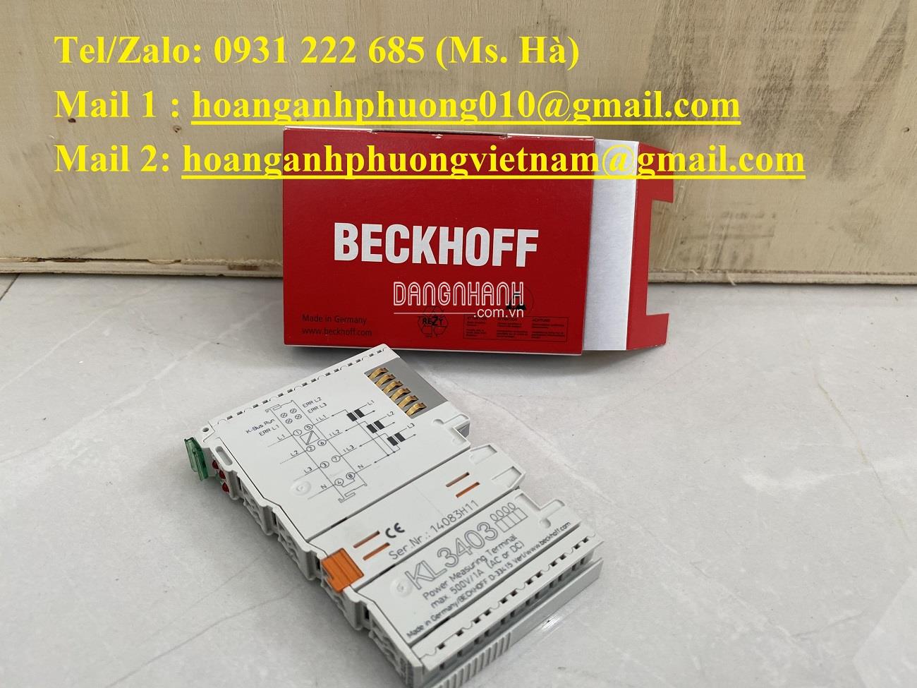 Beckhoff - Thiết bị đầu cuối 3 phase KL3403 - giao toàn quốc 