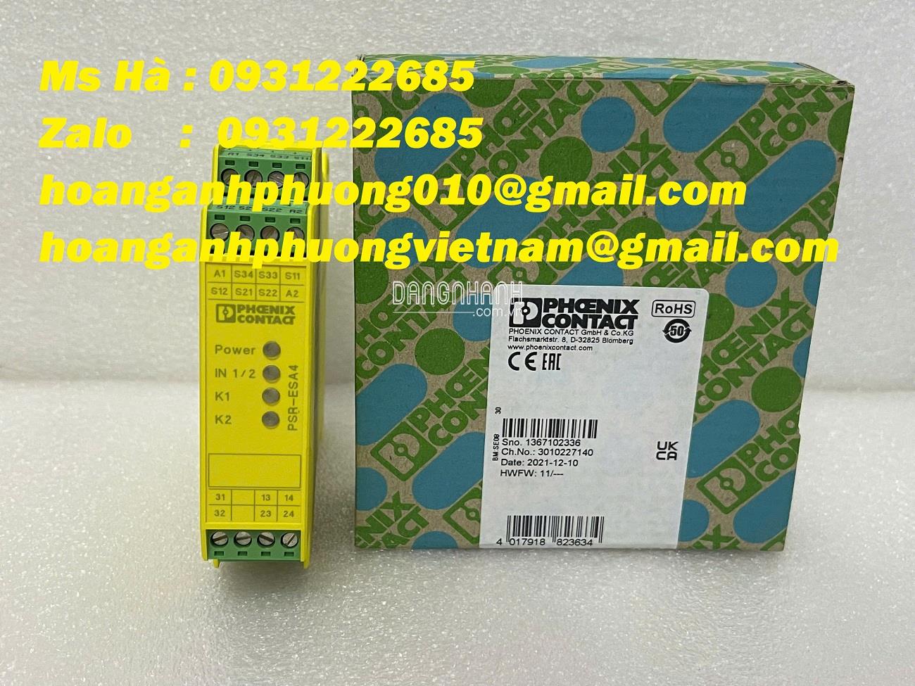 Phoenix contact PSR-SCP-24UC/ESA4/2X1/1X2 rờ le an toàn 