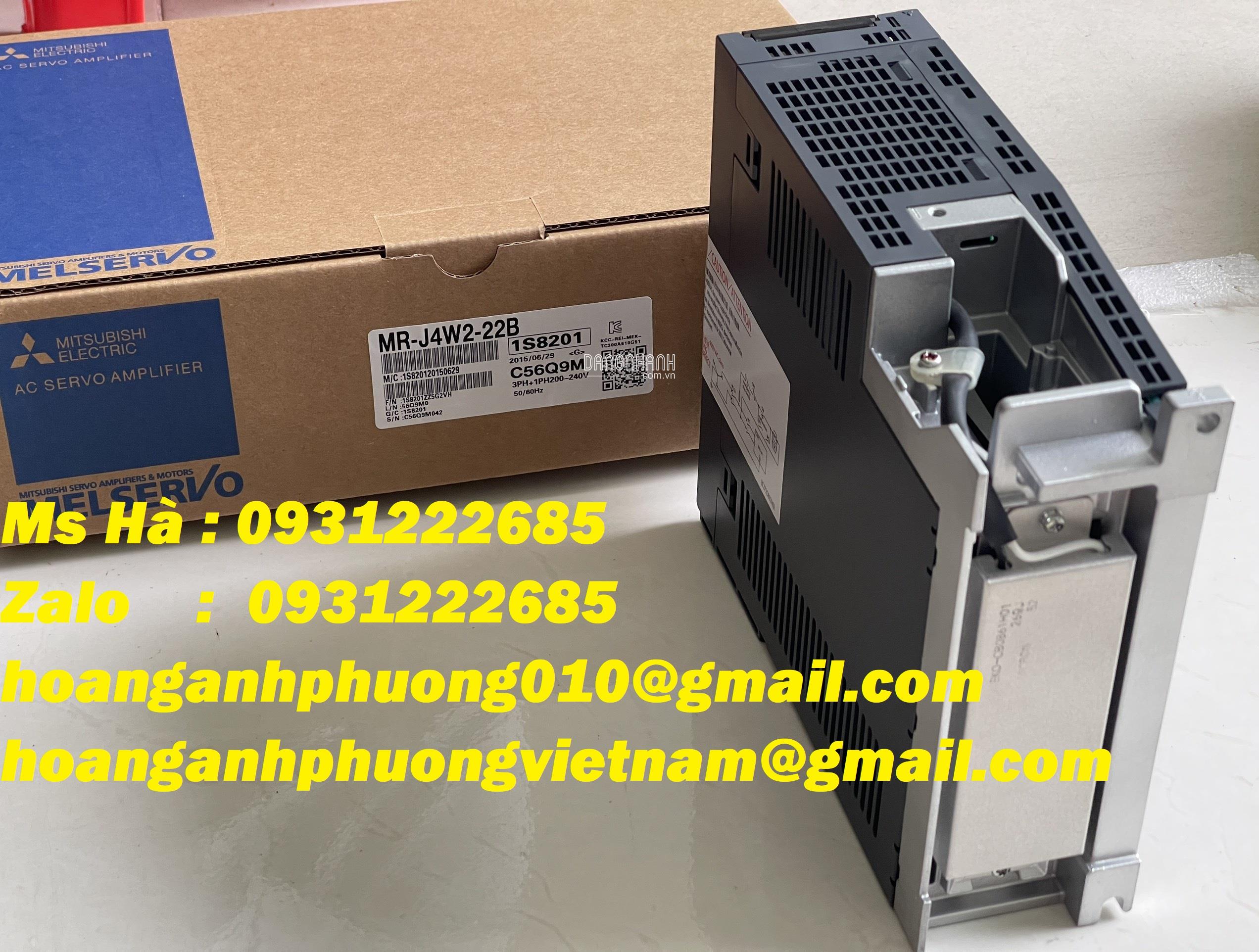 Bình Dương - Chuyên bán dòng servo mitsubishi MR-J4W2-22B 