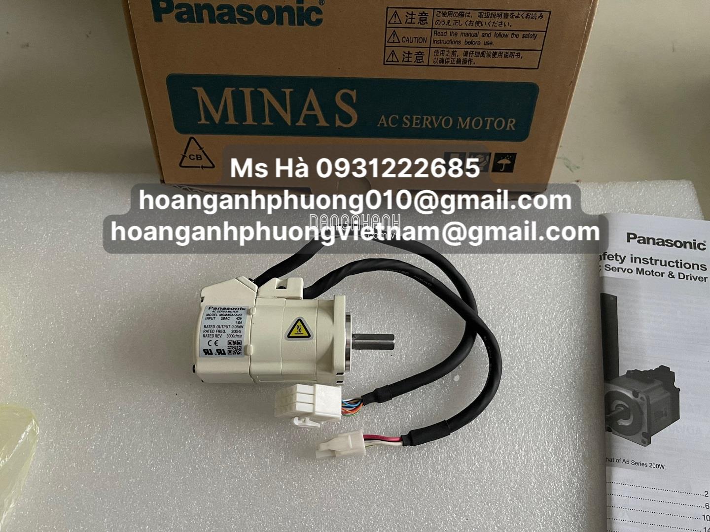 Bộ servo motor MSMA5AZA2Q panasonic công suất 0.05kW