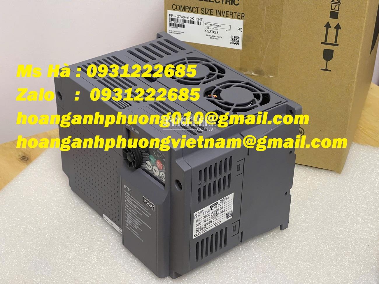 Biến tần FR-D740-5.5K-CHT mitsubishi - linh hoạt - tiết kiệm điện năng 