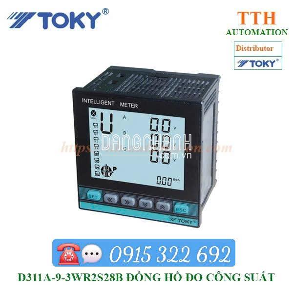 Đồng hồ đo công suất RS485 D311A-9-3WR2S28B Toky 