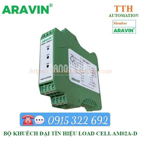 Bộ khuếch đại tín hiệu load cell cài ray AM02A-D