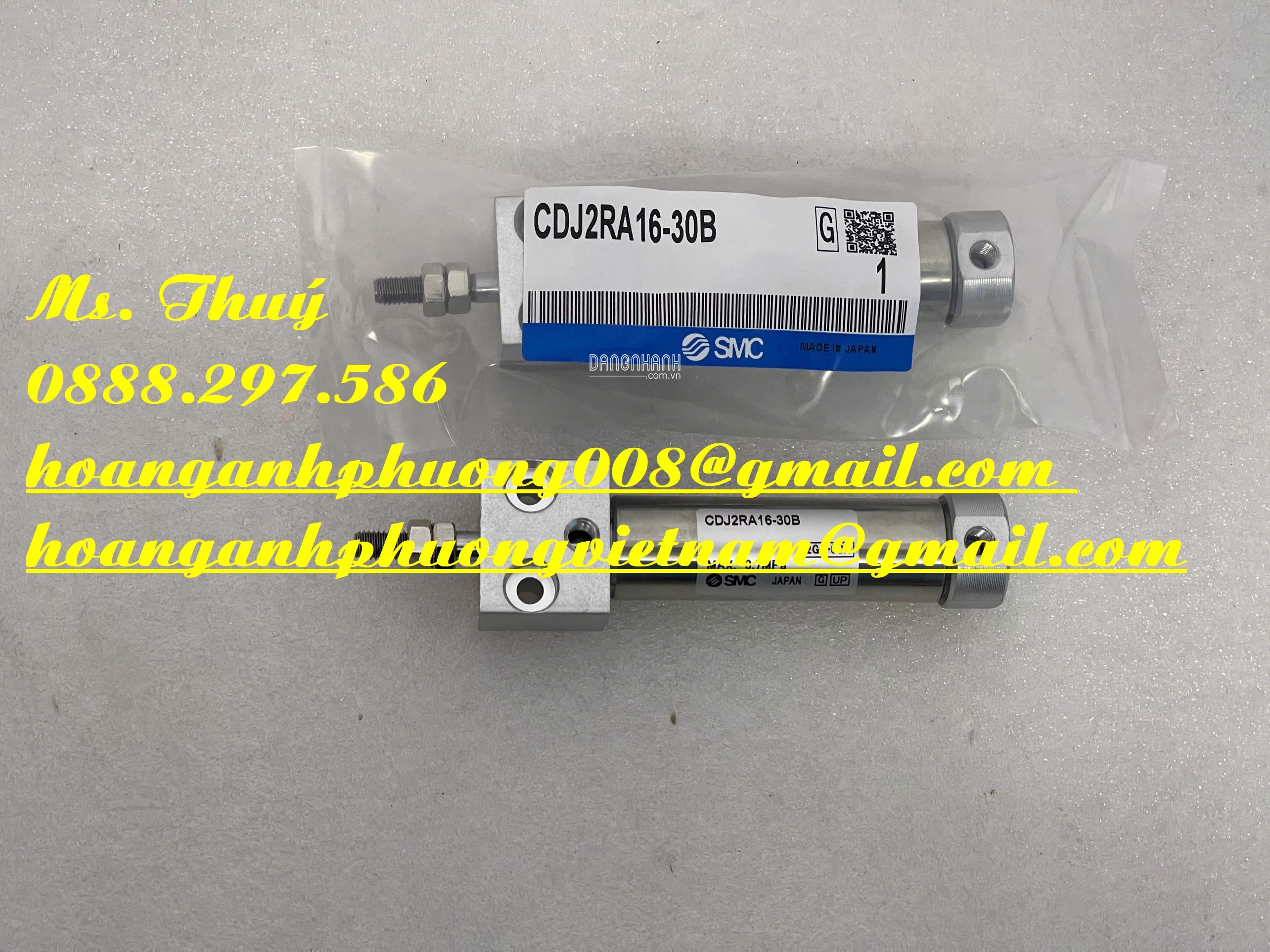 Nhà phân phối hãng SMC - Xi lanh nhỏ gọn CDJ2RA16-30B