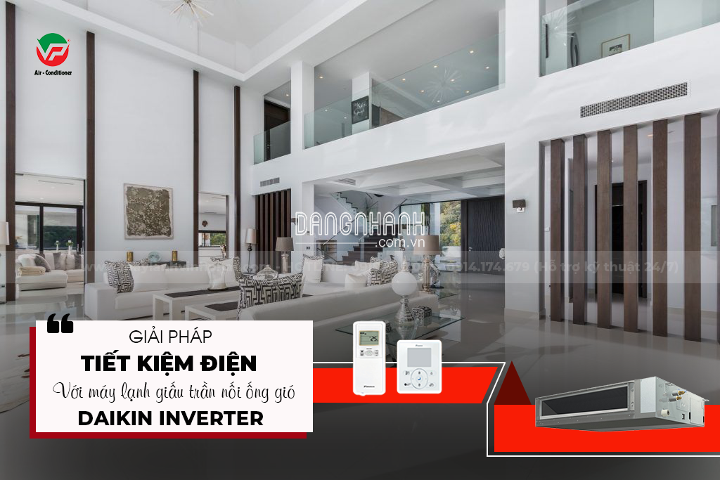 Lắp đặt cửa gió thẩm mỹ cho Điều hòa giấu trần DAIKIN Inverter đồng bộ với trần nhà